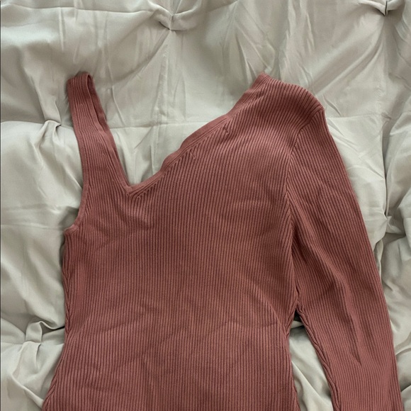 Abercrombie & Fitch Mauve Ribbed Bodysuit - Picture 8 of 8